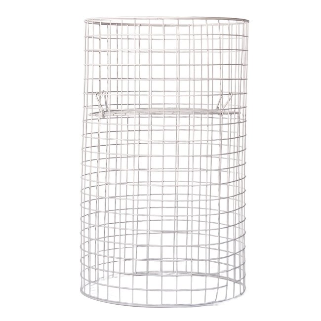 Steel Mesh Round Dump Bin - Adjustable Shelf - 97 X 60cm