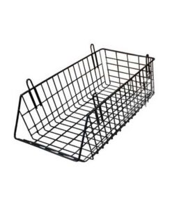 Steel Wire Mesh Bacon Basket - Black - 24 x 56 x 13.5cm