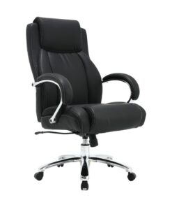 High Back Office Chair - Bonded Leather - Big and Tall - Swivel and Tilt - Gas Height - Colour Options