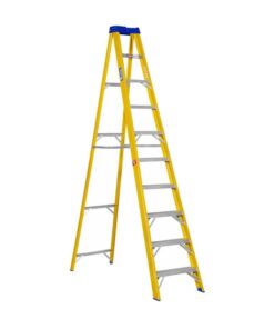 Partial Fibreglass Step Ladder - Single Sided - Industrial - 10 Steps - 3.0m