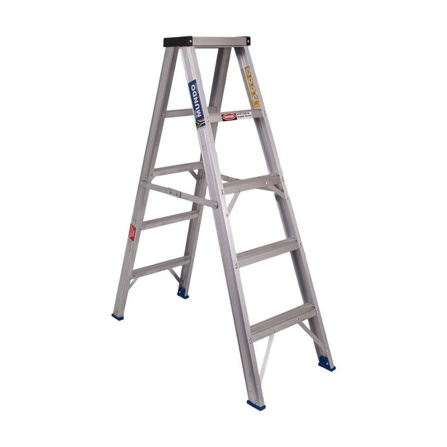Aluminium Step Ladder - Double Sided - Domestic - 3 Step - 0.78m
