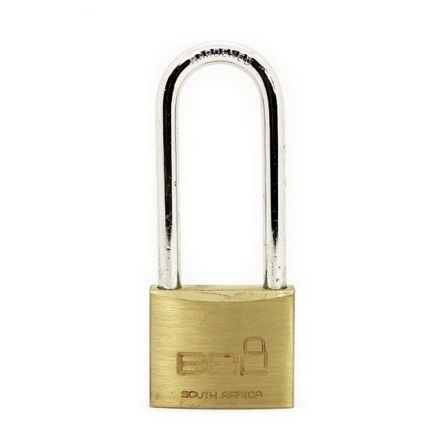 Long Shackle Padlock - Brass - 50mm - 76mm