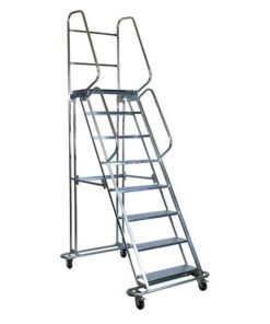 Mobile Safety Step Ladder - Mounty Rollstep - 12 Step - 3.85m High