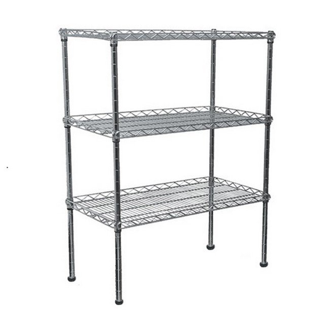 Wire Steel Shelving 3 Shelves - 150 x 90 x 45 cm