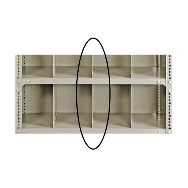 Bolted Shelving Steel Shelf Divider - Uni-Angle - Painted - 22.8 x 45.7 cm