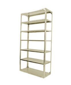 Bolted Shelving Steel Bay 7 Shelves - Uni-Angle - Seven Shelf Kit - Painted - 274.3 x 91.4 x 91.4 cm