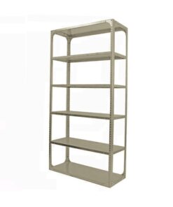 Bolted Shelving Steel Bay 6 Shelves - Uni-Angle - Six Shelf Kit - Painted - 243.8 x 91.4 x 91.4 cm