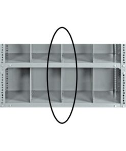 Bolted Shelving Steel Shelf Divider - Uni-Angle - Galvanised - 22.8 x 30.5 cm