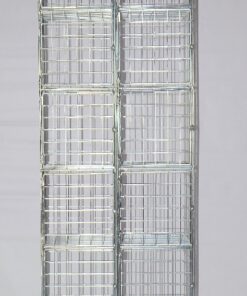 Wire Mesh Locker - Electro Plated - 10 Doors - 180 x 30 x 45cm