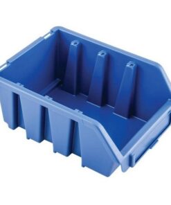 Matlock Plastic Storage Bin - Wall Mountable & Stackable - Label Holder - 11.6 x 16.1 x 7.5 cm - Blue