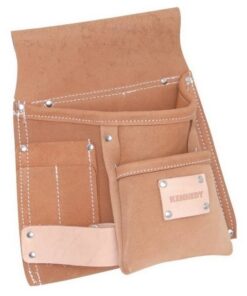 Kennedy Tool Belt - Leather - 5 Pockets - Tan - 28 x 28 cm
