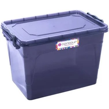 80 Litre Storage Box Grey Clip and Lock