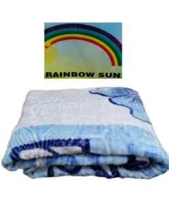 Rainbow Sun 1 Ply Double Blanket