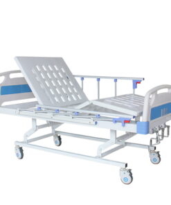 Three Crank Abs Hospital Bed With 4 Section 6cm Mattress