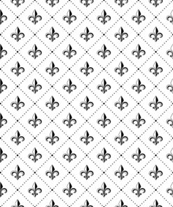 Fleur Black on White