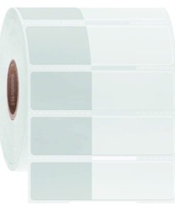 GA International Wrap-Around Cryogenic Thermal Transfer Labels, 25.4mm x 15.9mm, 34.9mm Wrap, White Roll with 1000 Labels