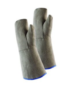 Fist Gloves H2110040 up to 900°C, E-glass fabric w. HT coating, length ca. 400mm, pair