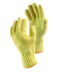 5-finger gloves H0150013, size 10, length 250mm up to 250°C contact heat for a short time, Kevlar with lining,CE KAT II,EN 388:2016,EN 407:2004,pair