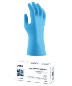 Uvex Protective Gloves U-Fit Strong N2000, 290mm, Size XXL, Pack of 1 Box (50 Gloves)