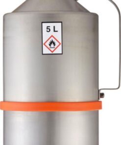 Safetz can 5 ltr. unpolished, with fine dosing feeder with overpressure valve