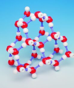 Molecular model silicone dioxide "diamond-like-structure", 66 atoms