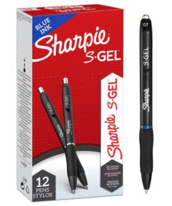 Laborbedarf Sharpie S Gel Pens with the Highest Writing Comfort (Box of 12, Blue)