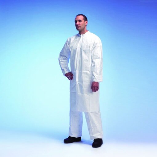 DuPont Lab Coat Tyvek 500, Size M, Model TY PL30 S WH 09, 2 Pockets ...