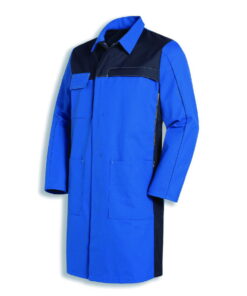 Uvex Men’s Laboratory Coat, Size 56/58, Corn Blue, 65% Cotton, 35% PE, 1/1 Arm, Type 16282