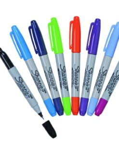 Heathrow Scientific Sharpie Dual Tip Permanent Marker Set – 8 Assorted Colours (Pack of 8)