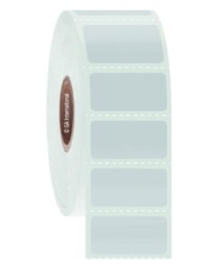 Cryo Barcode Labels for Liquid Nitrogen Storage 25.4mm x 12.7mm, white, for 1.5 ml tubes, roll with 1000 labels