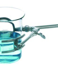 BOCHEM Retort Clamp 150 mm, 4 Prongs Type 1, 0-120 mm, 18/10 Steel, Prongs with Silicone Coating