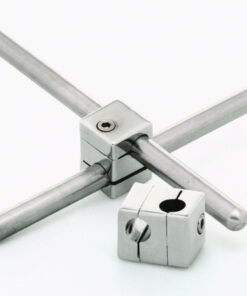 ISOLAB Bosshead, Cast Steel, Chrome-Plated, Max Ø Rod 12 mm