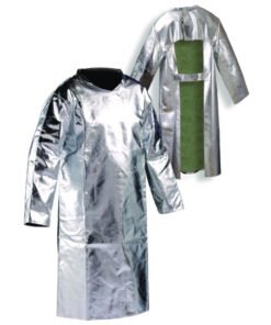 Heat protection frontal protection jacket size 54 up to 1000°C radiant heat, Preox aramid fabric, Back open, DIN EN ISO 11612, CE KAT III