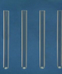 Glaswarenfabrik Karl Hecht Soda Glass Test Tubes without Rim (8 x 40 mm) – Pack of 100