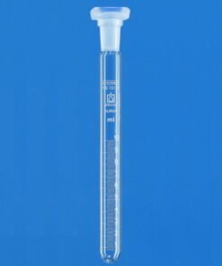 BRAND Graduated Test Tube 20 mL with PP Stopper, Borosilicate 3.3, White Graduation (17x200 mm)