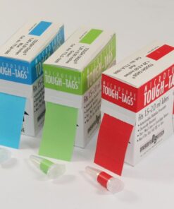 Heathrow Scientific Tough Tags 33 x 13 mm, White, Polyester, Pack of 1000 pcs/Roll