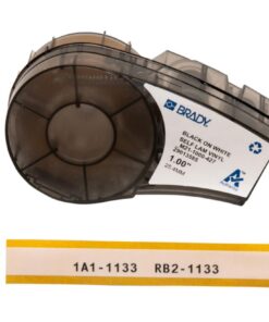 Brady High Performance Labels, White Vinyl B-427, M21-1000-427 25.40 mm x 4.2 m Roll