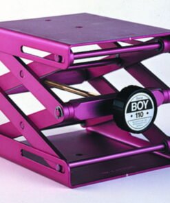 Rudolf Grauer Lab Jack Swiss Boy 110 Aluminium, Red, Plate 120x140 mm Load 50 kg