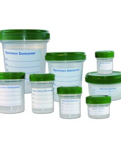 LLG Sample Containers 250 mL, PP with HDPE Screw Cap and Plain Label, Pack of 154