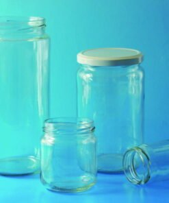 LLG Wide Neck Jar 1062mL with Twist-Off Thread Opening 82mm, Pack of 12