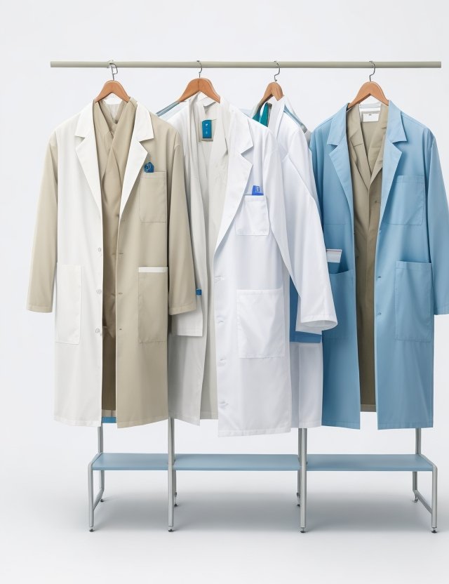 old fashioned Lab coat