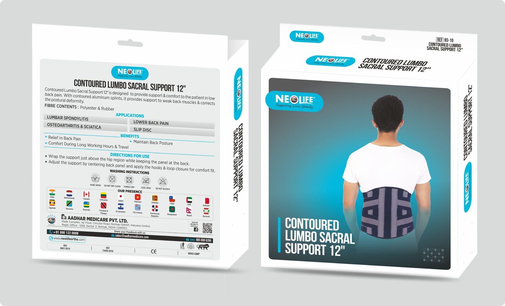 Contoured LS Support Belt