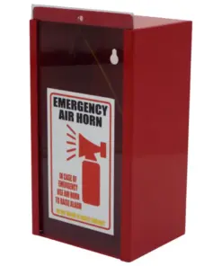 Safequip Air Horn - 135ml With Yellow Wall-Mountable Metal Case