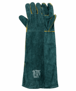 Leather Premium Green Lined Glove