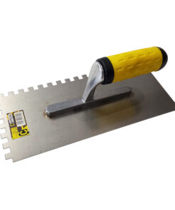Heavy Duty Tiling Trowel With Rubber Handle (8mm)