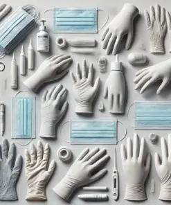 Unigloves Examining Gloves Size L (8-9) Select Black Latex, Non-Sterile, Powder-Free, Pack of 100