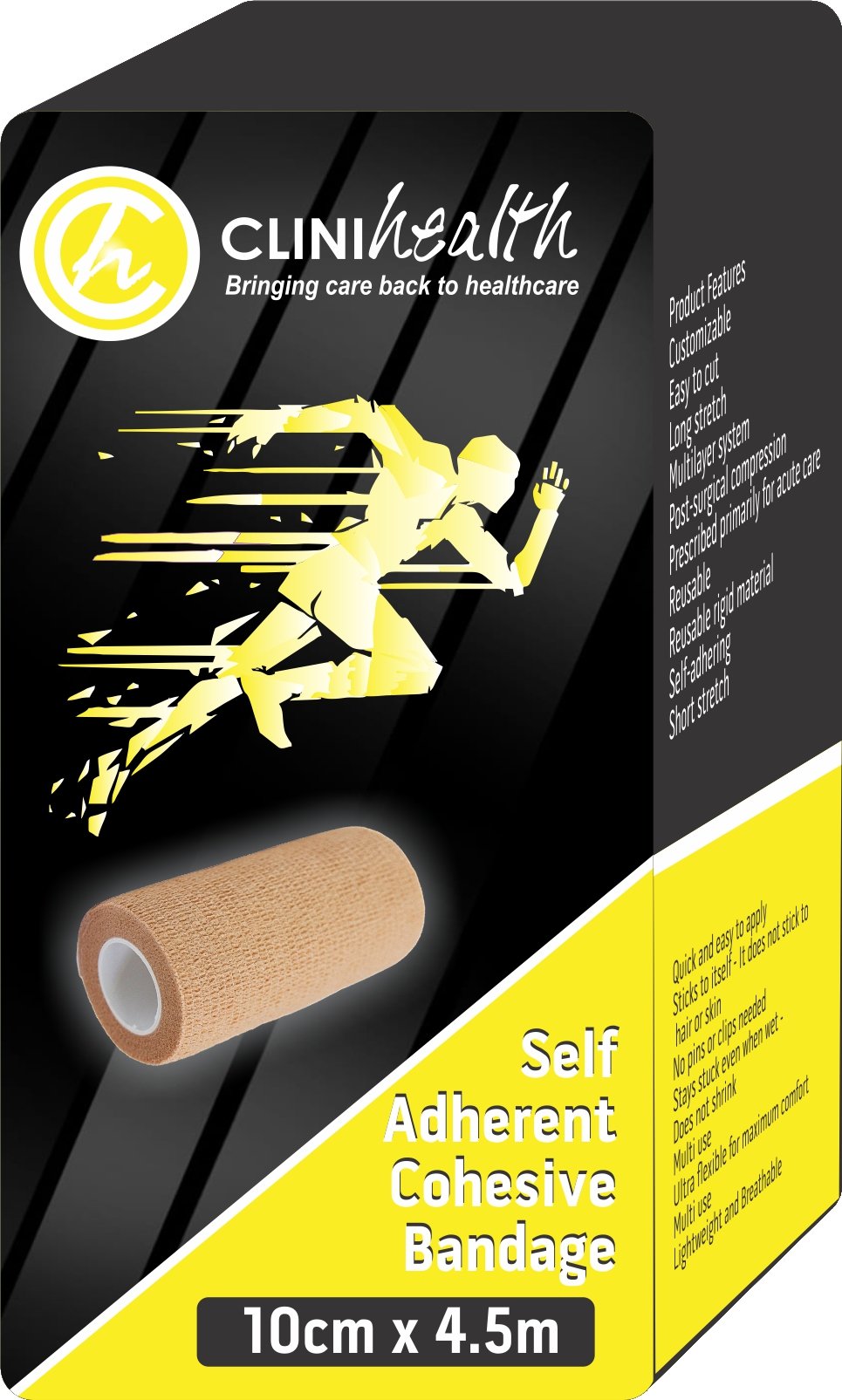 Self Adherent Cohesive Bandages 10cm x 4.5m – Singles