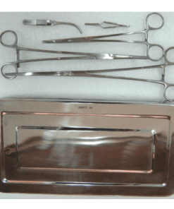 Surgical Vascular Clamps Set With Tray