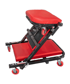 Mechanic Creeper/Chair 2-in-1 Metal Frame Cushion 6 Wheel