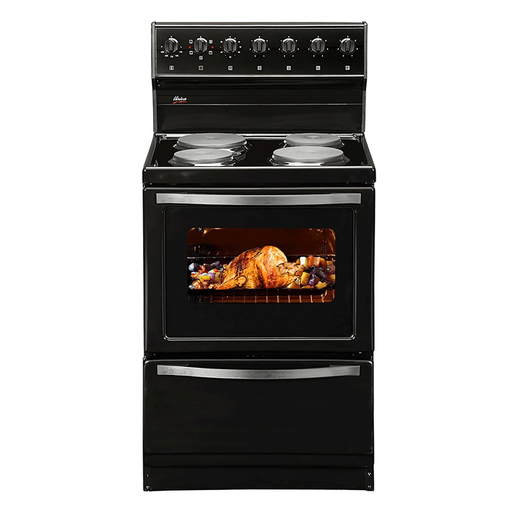 Univa U116B 4 Plate Black Stove
